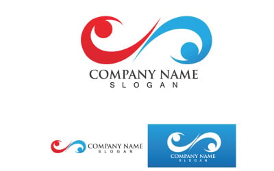 Infinity Loop Logo Vector Template Design V13