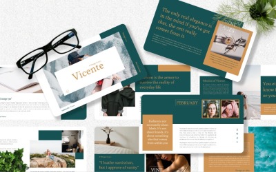 Vicente - Modèle Googleslide de mode