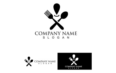 Lepel En Vork Logo En Symbool Vector V7