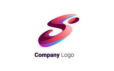 Logotipo de empresa de letra S abstracta