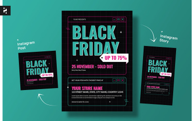 Black Friday-Flyer-Verkaufsvorlage