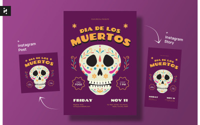 Dia De Los Muertos Flyer Template