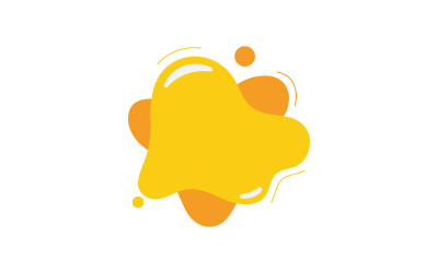 Diseño de vector plano líquido fluido moderno V1