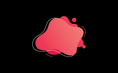 Diseño de vector plano líquido fluido moderno V3