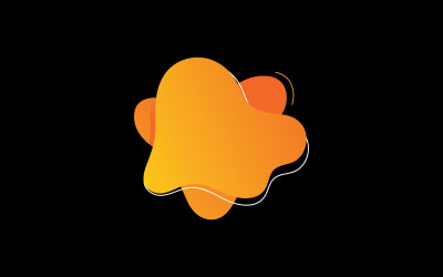 Diseño de vector plano líquido fluido moderno V4