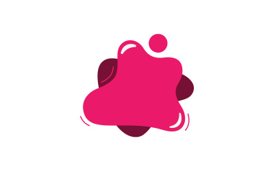 Diseño de vector plano líquido fluido moderno V7