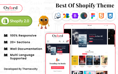 Oxford Mega Online, Книги, Канцтовары, Образование Shopify 2.0 MegaShop