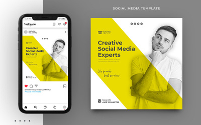 Vorlage für Social-Media-Beiträge von Marketingagenturen