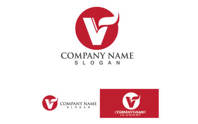 V Logo e SYmbol Vector Template Design V11