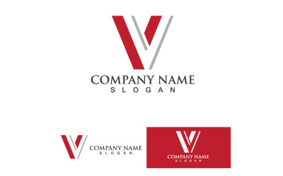V Logo e SYmbol Vector Template Design V13