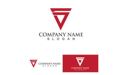 V Logo e SYmbol Vector Template Design V8