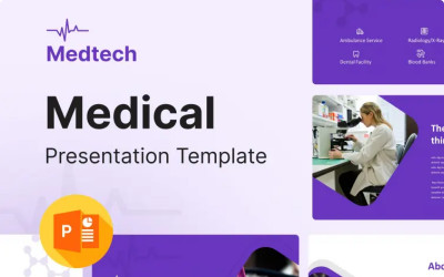 Medetch – Modèle de présentation médicale PowerPoint