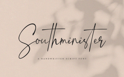 Southminister - Carattere di script scritto a mano