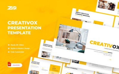Creativox - Rozwiązania IT i prezentacja biznesowa Szablon PowerPoint