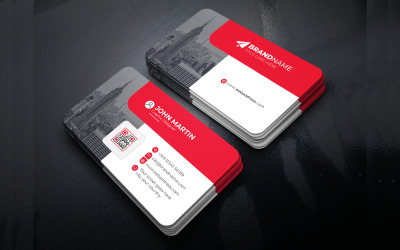Moderne minimalistische Visitenkarten Vorlage Sauberes Designbeispiel
