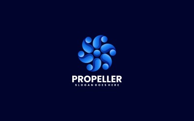 Logo mit Propellerverlauf 2