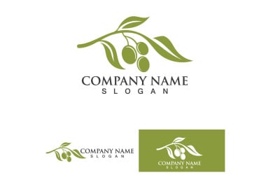 Olive Oil Logo Nature Health Vector Design Template V29