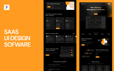 Saas UI Design Software Template