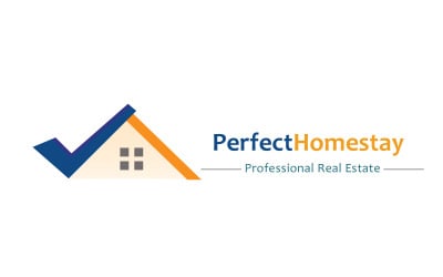 Дизайн логотипа дома недвижимости