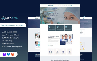 Medsita - Modèle HTML5 pour hôpitaux et cliniques