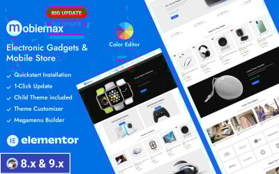 Mobiemax - Negozio di dispositivi mobili, gadget ed elettronica PrestaShop Responsive Theme
