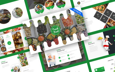 Track Food Modern Keynote Template