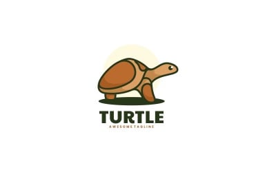 Turtle Simple Mascot Logo 1