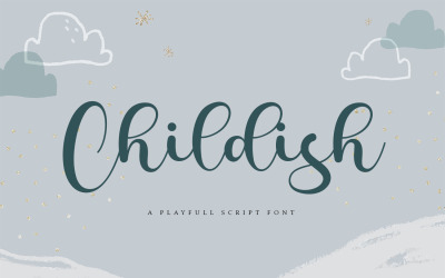 Childish - Playful Script Font