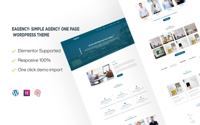 EAgency- Tema de WordPress de una página de Simple Agency
