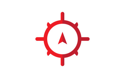 Kompass-Logo-Vorlage. Vektor-Illustration. V1