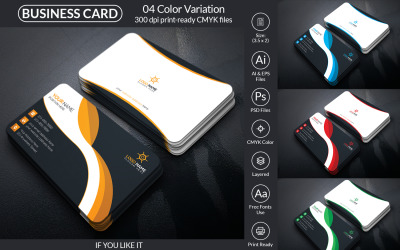 Professional Business Card Design Template V2