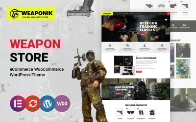 Weaponik - Atış Kulübü ve Silah Mağazası WooCommerce Teması