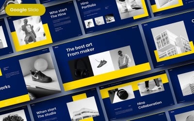 Hino - бизнес-шаблон слайдов Google