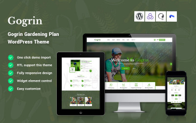 Gogrin - Tema WordPress de plano de jardinagem