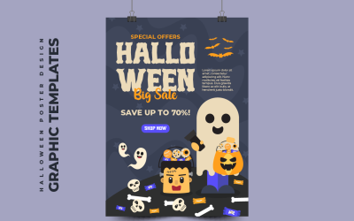 Halloween Design Templates Set V33