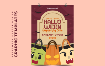 Halloween-ontwerpsjablonen instellen V37