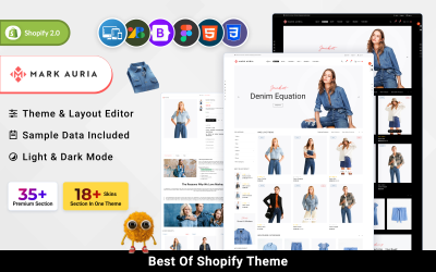 Mark Auria - Mega mode, kläder och stil Shopify 2.0 Premium Responsive Theme