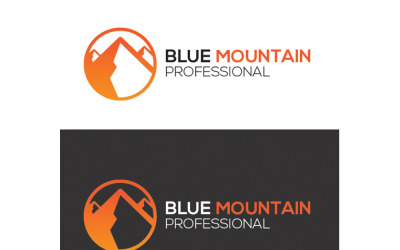 Modello moderno di logo di montagna