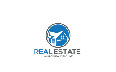 Moderní minimální Real Estate Logo šablona
