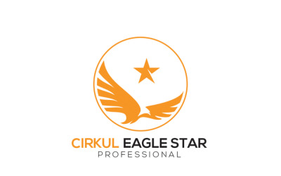 Plantilla de logotipo Cirkul Eagle