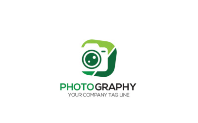 Plantilla de logotipo de fotografía mínima