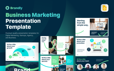 Brandly – Digitális marketing Google Diák prezentációs sablon