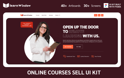 Leer Window UI Kit gebouwd met | Figma