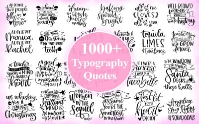 Typography Quotes Bundle, Typography Quotes T-shirts
