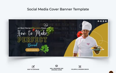 Chef Cooking Facebook Cover Banner Design-04
