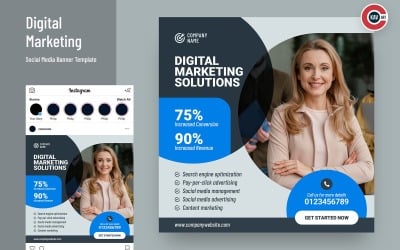 Social-Media-Banner für digitales Marketing - 00293