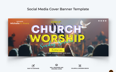 Церковная речь Дизайн обложки баннера Facebook-33