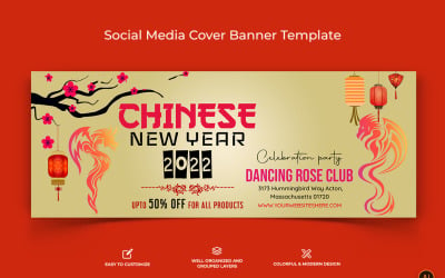 Çin Yeni Yılı Facebook Kapak Afiş Tasarımı-12