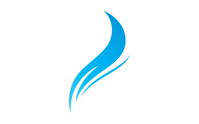 Tüy logo şablonu. Vektör çizim. V3