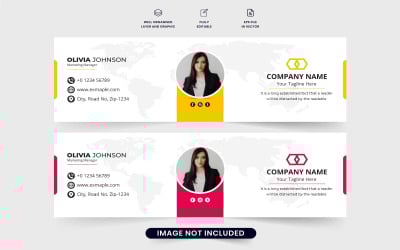 Corporate email signature template